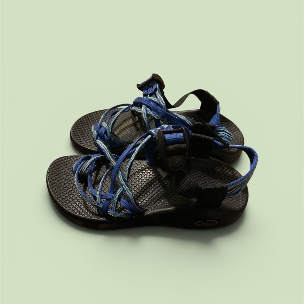 Chaco Blue Multi-Strap Outdoor Sandals